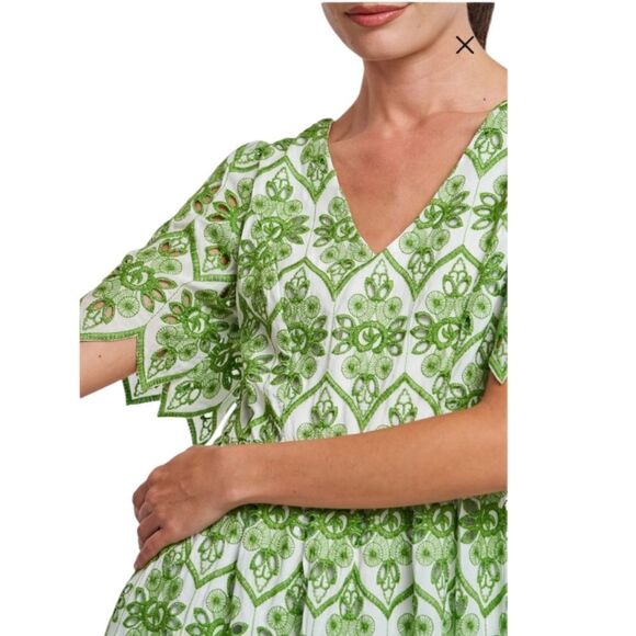 Cate Embroidered Midi Dress - Picture 4 of 10